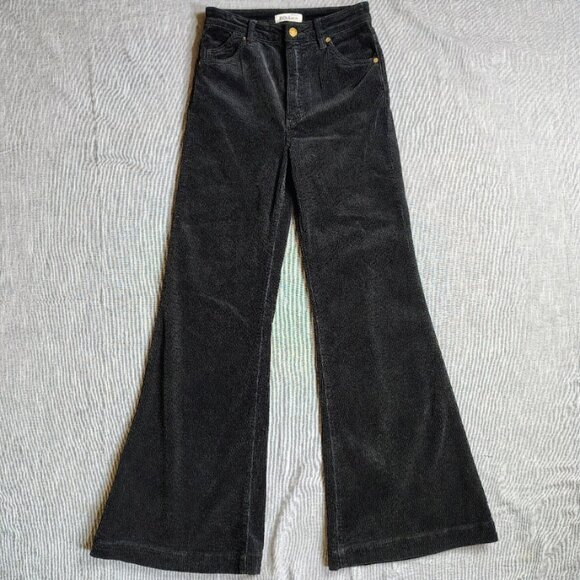 ROLLA'S Pants - Rollas East Coast Flare Pants Womens Size 27x32 Black Corduroy High Bell Bottom